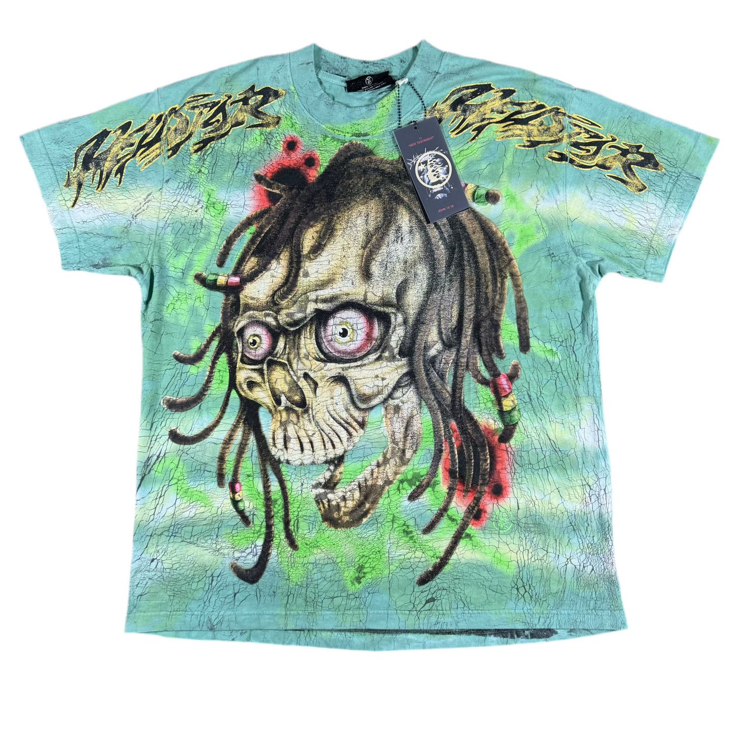 Hellstar ‘Rasta Skull Tye-Dye” T-shirt