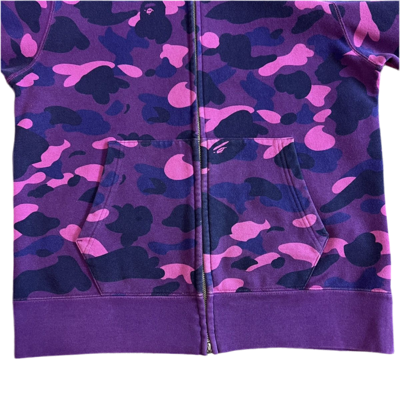 Bape Purple Camo Tiger Zip Up Hoodie