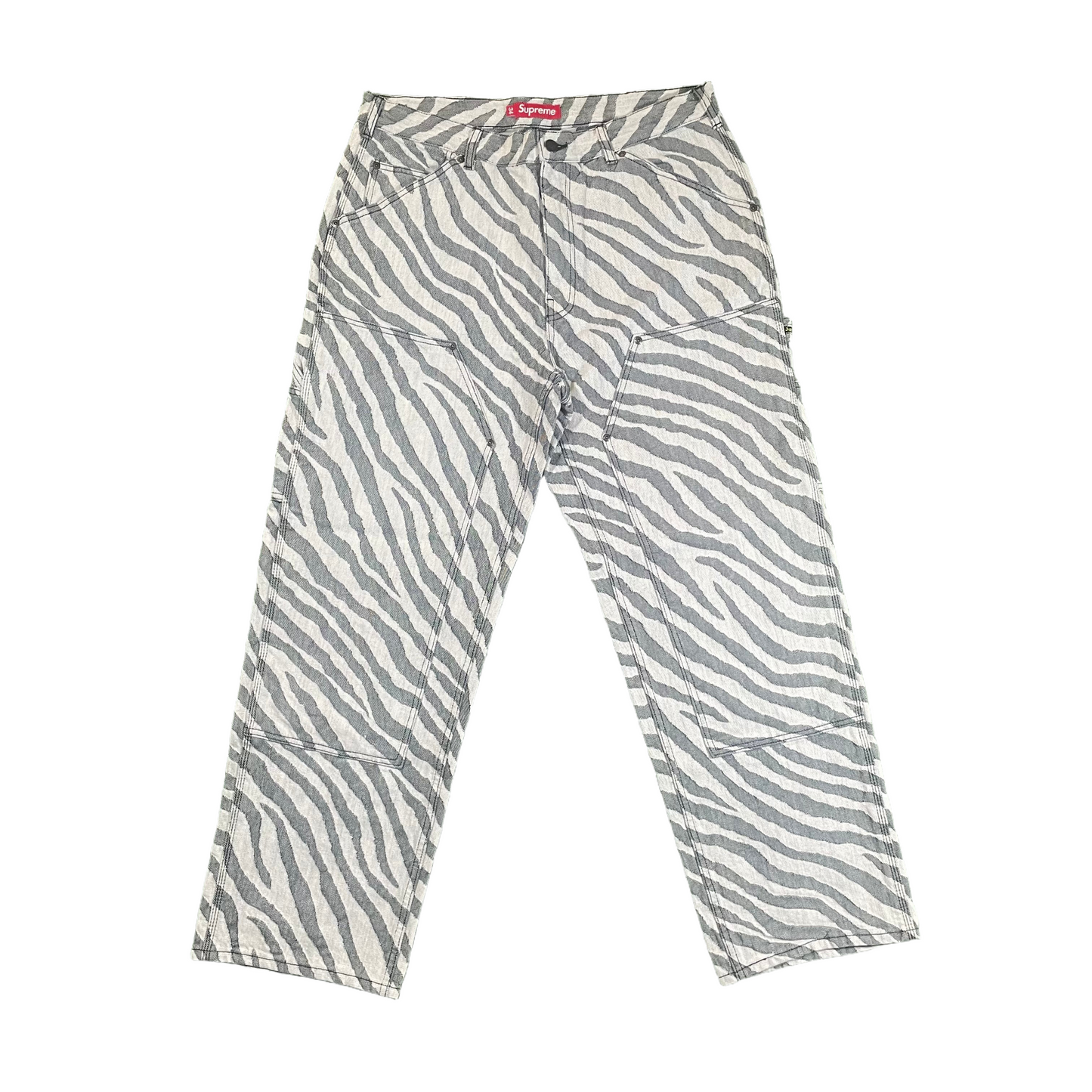 Supreme Zebra Double Knee Painter Pants