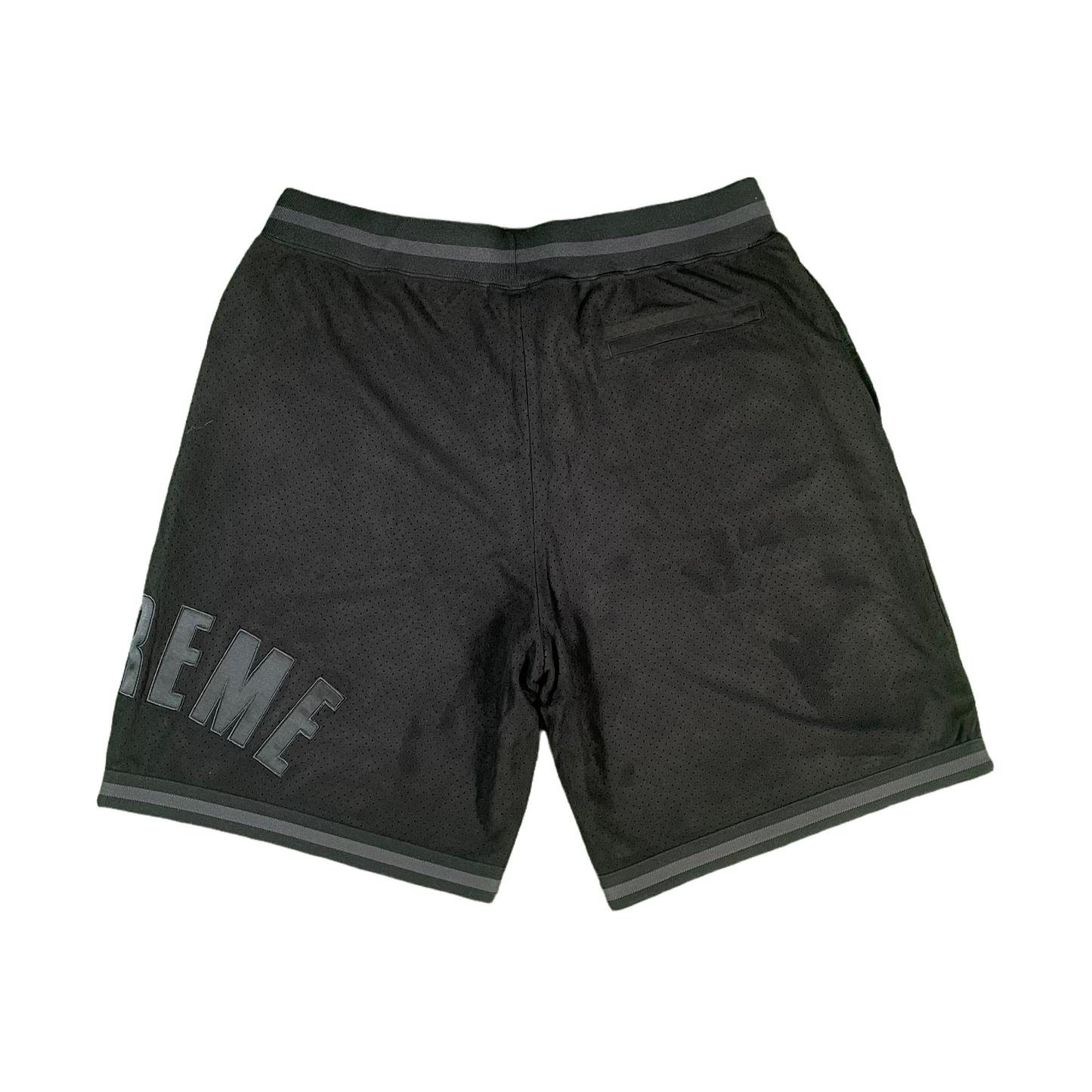 Supreme Black Ultra Suede Mesh Shorts