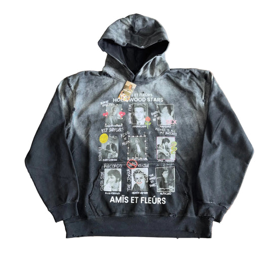 Amis Et Fleurs Hollywood Stars Hoodie, Front