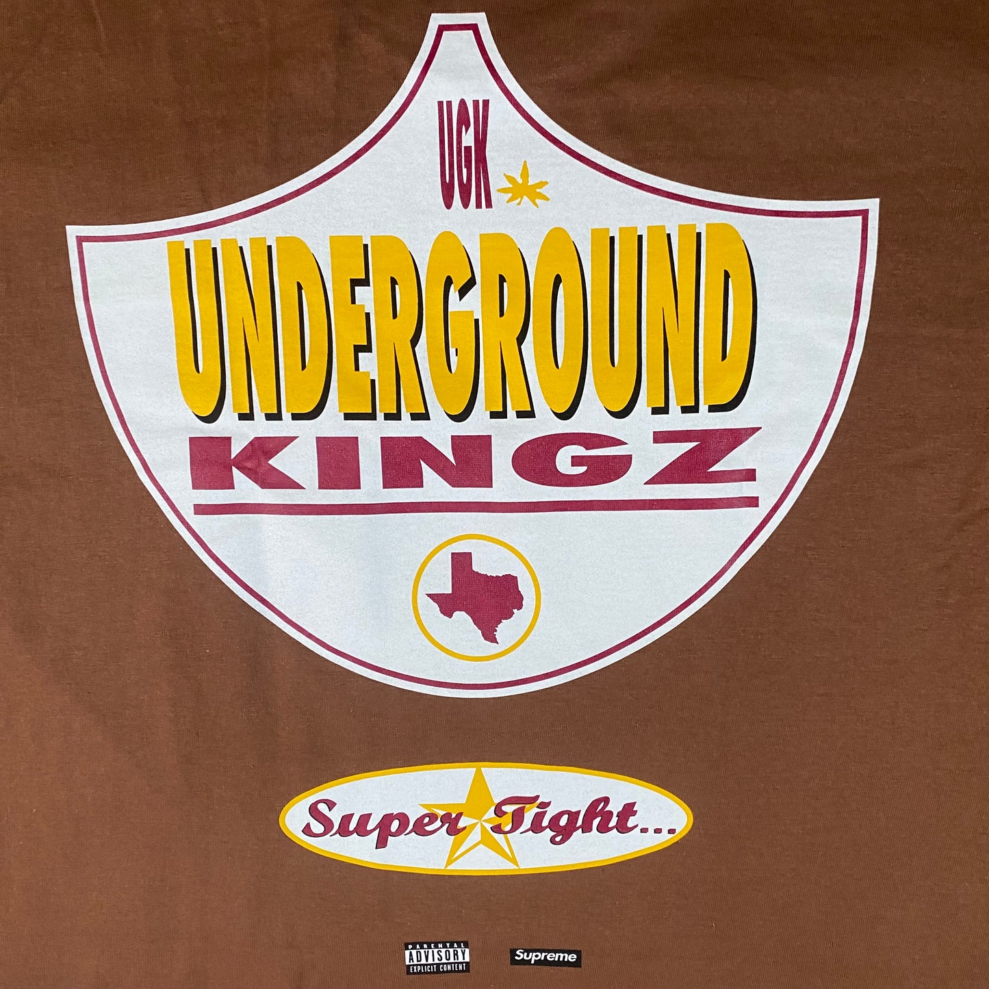 Supreme x UGK Super Tight Tee ‘Brown’