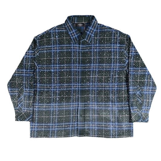 Happy Memories Don’t Die HMDD Green Blue Disco Flannel