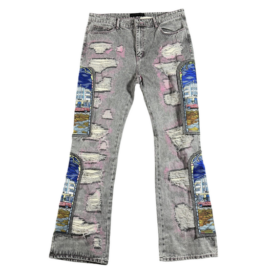 Who Decides War x POTN Stained Glass Jeans