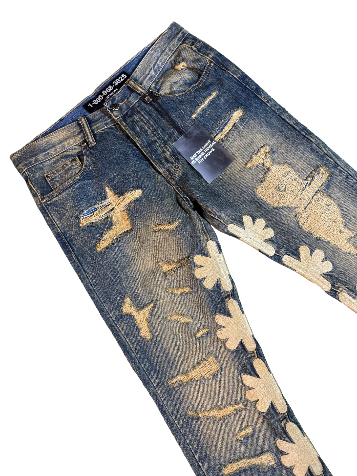 LostShdws Dstry Denim Jeans (Bone)