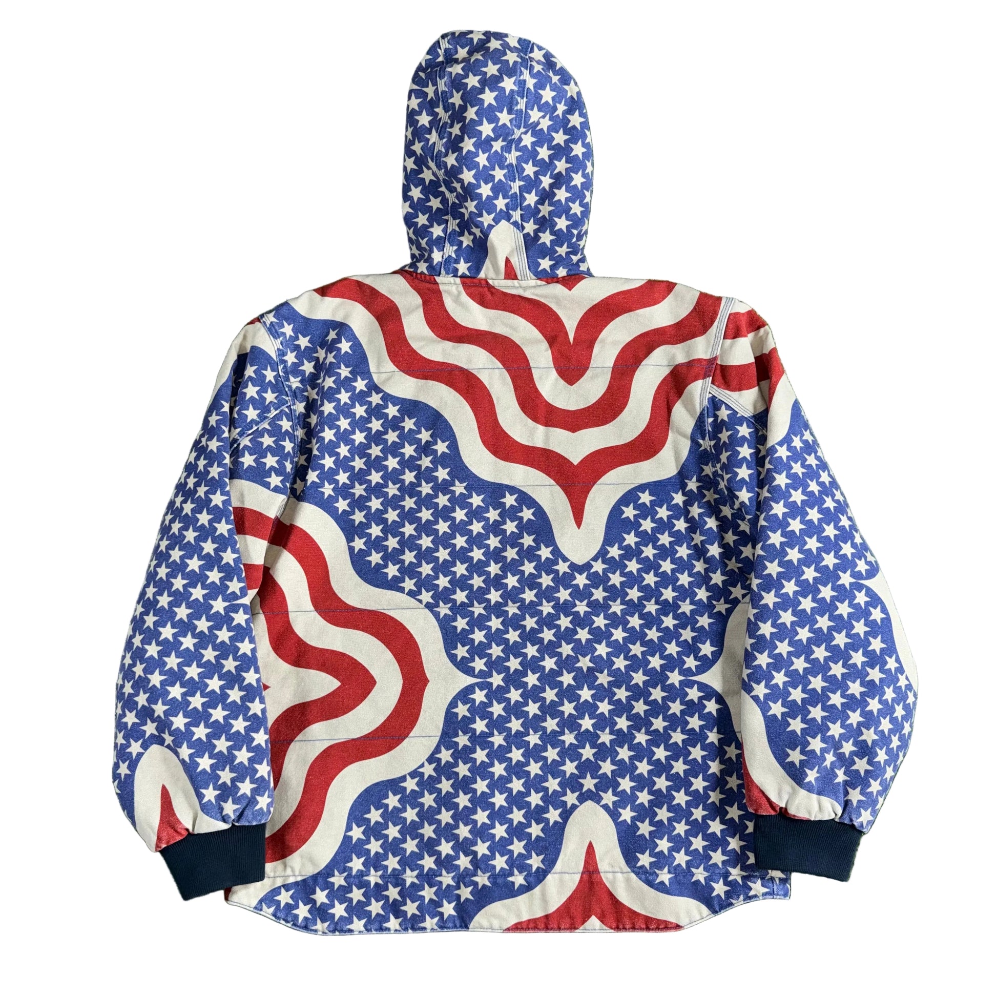 Supreme Flag Quilted Work Jacket, Back