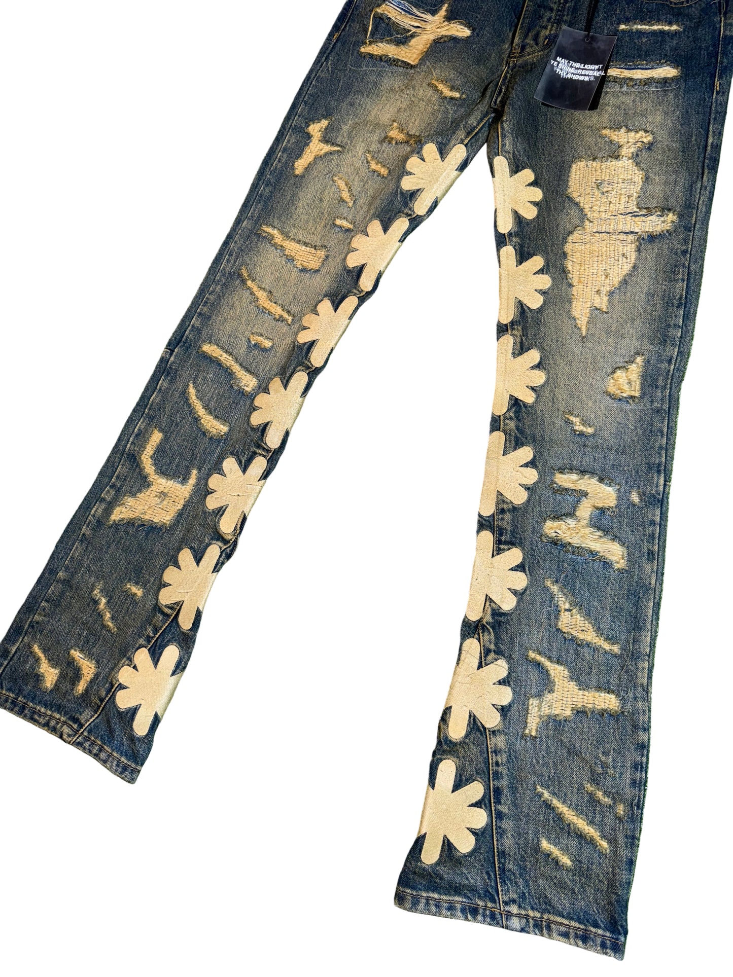 LostShdws Dstry Denim Jeans (Bone)