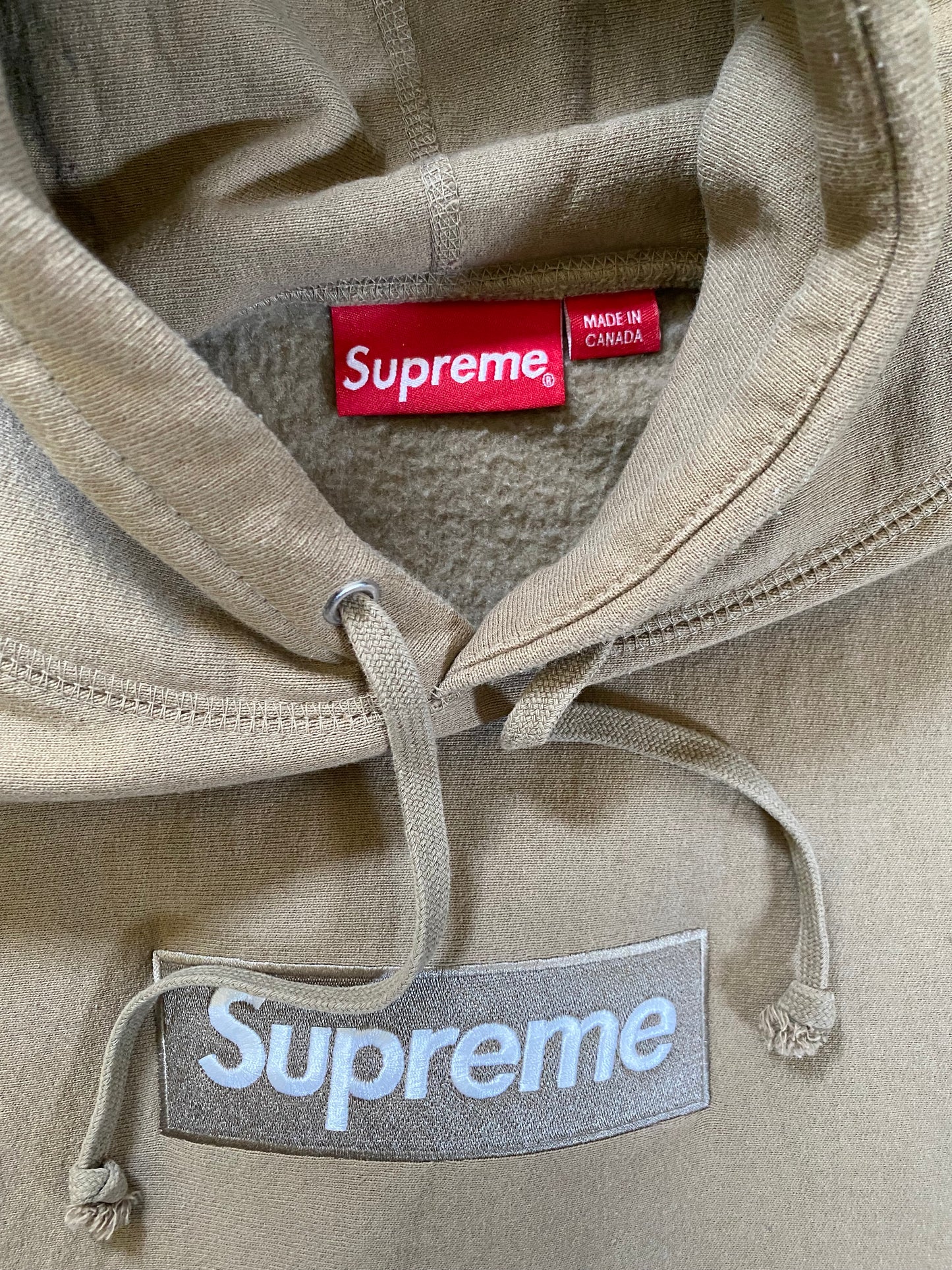 Supreme Box Logo ‘Tan’ Hoodie