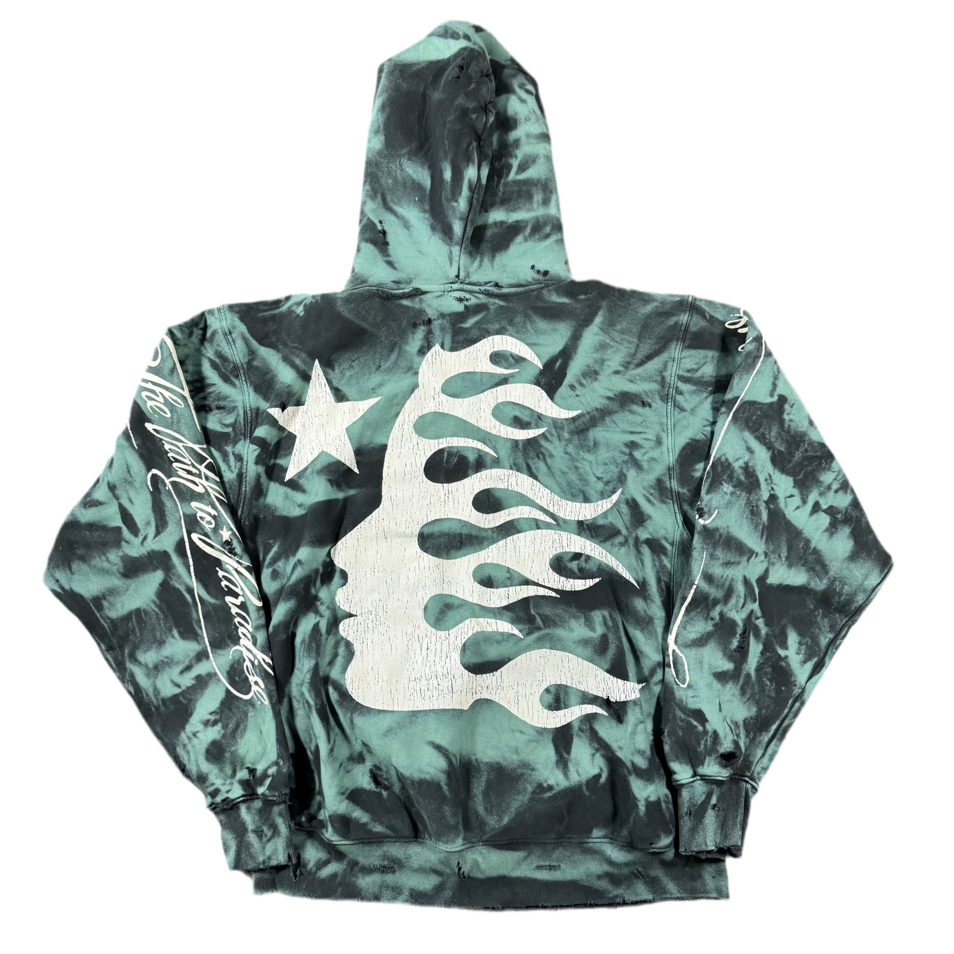 Hellstar Green Marble Hoodie, Back