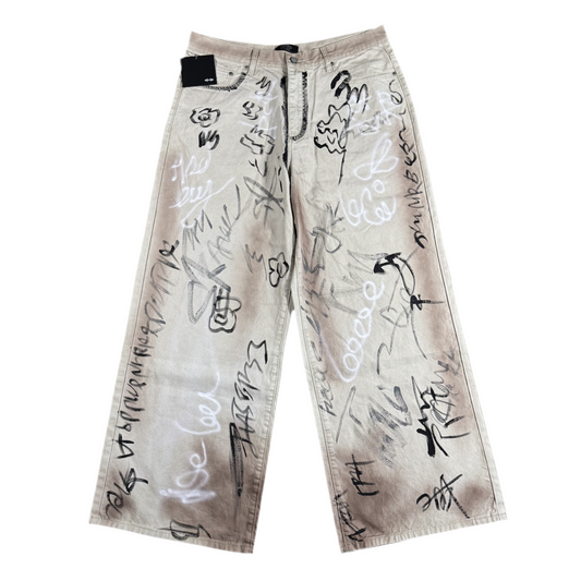 Happy Memories Don’t Die HMDD Graffiti Chino Pants, Front