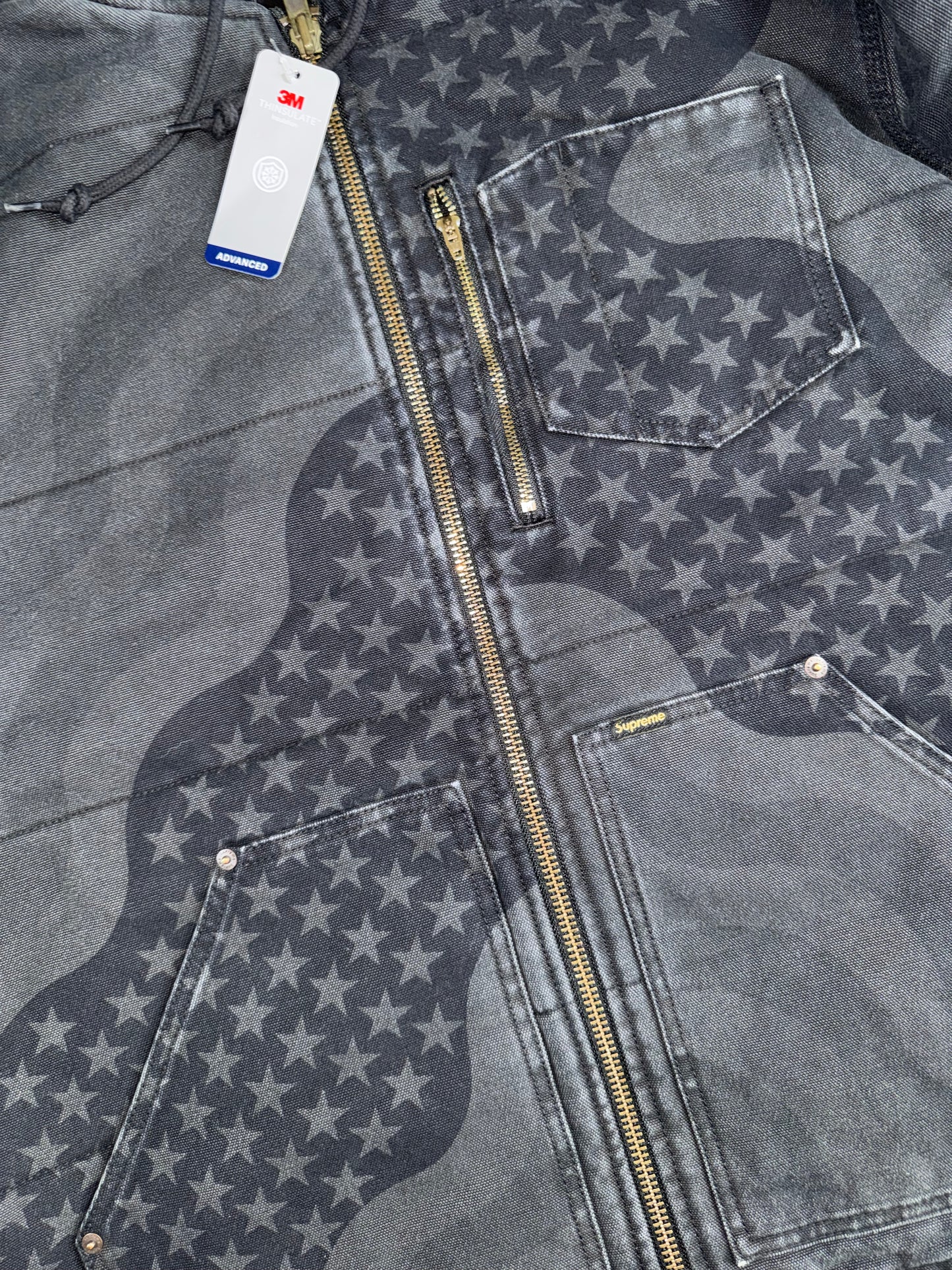Supreme Flag Quilted Work Jacket