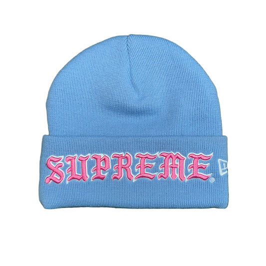 Supreme Old English Blue Beanie 
