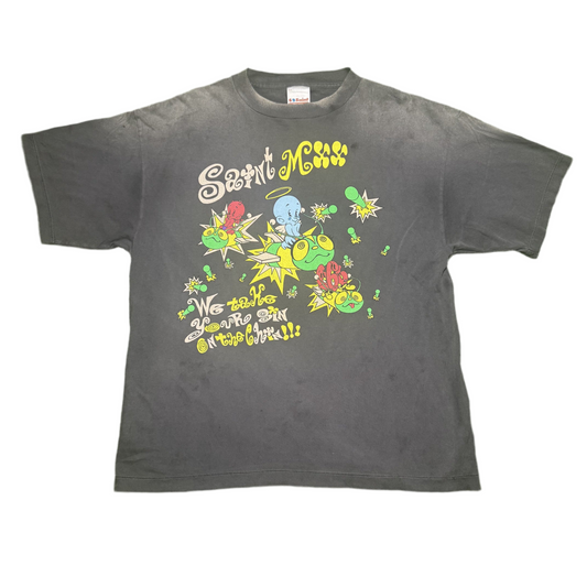 Saint Michael We Take Your Sin On The Chin Tee