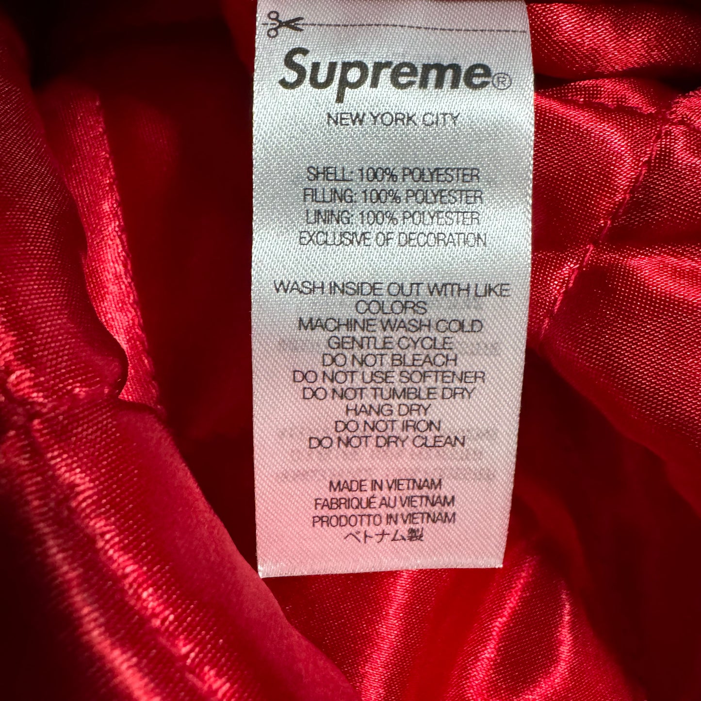 Supreme x Mitchell & Ness Satin Varsity Jacket