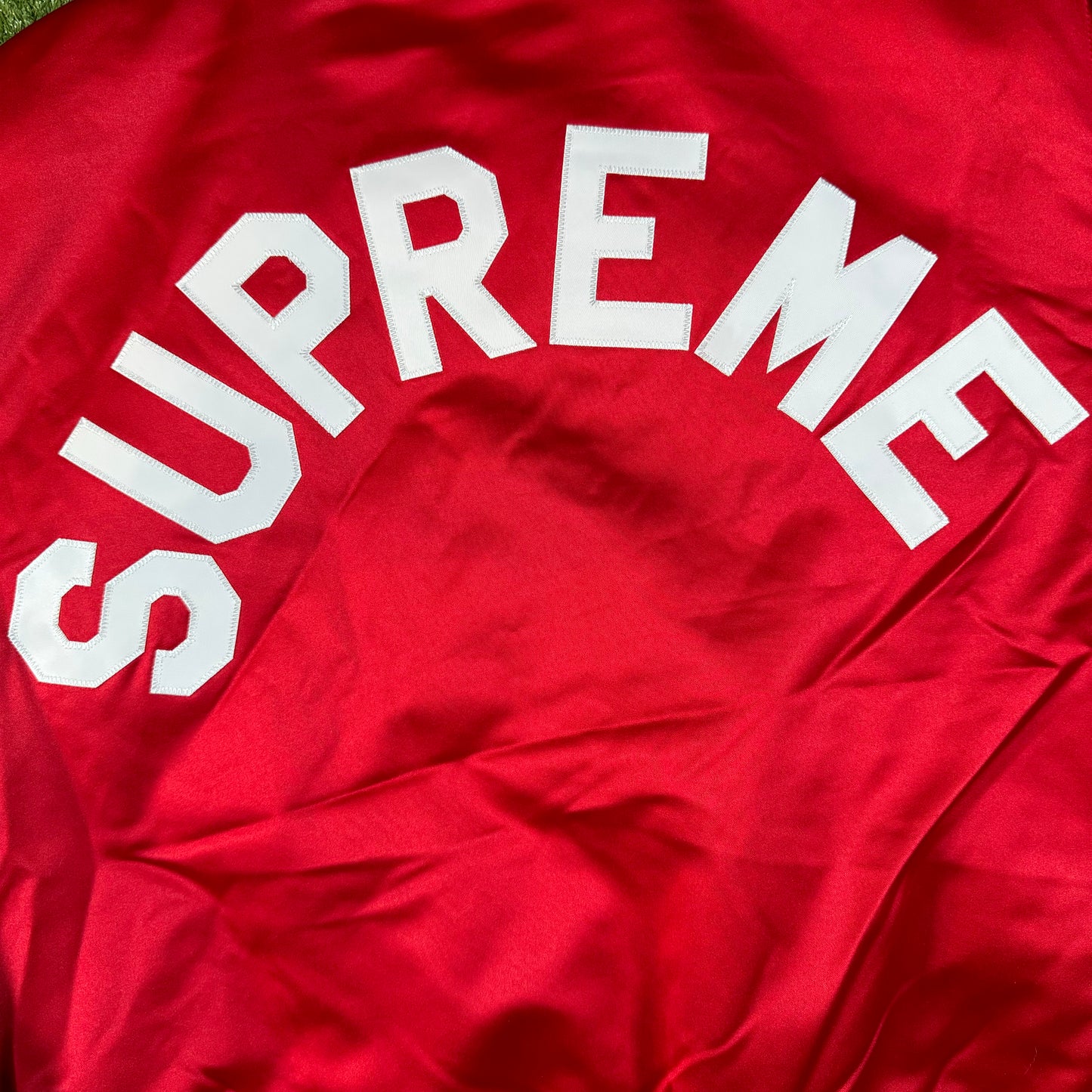 Supreme x Mitchell & Ness Satin Varsity Jacket