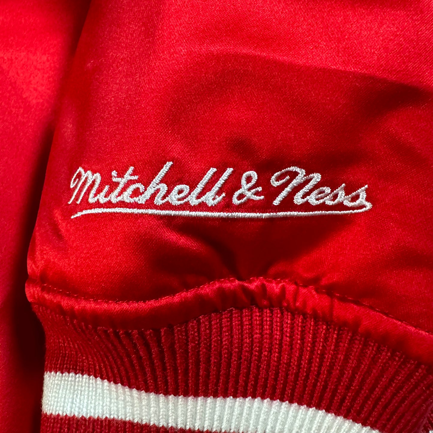 Supreme x Mitchell & Ness Satin Varsity Jacket