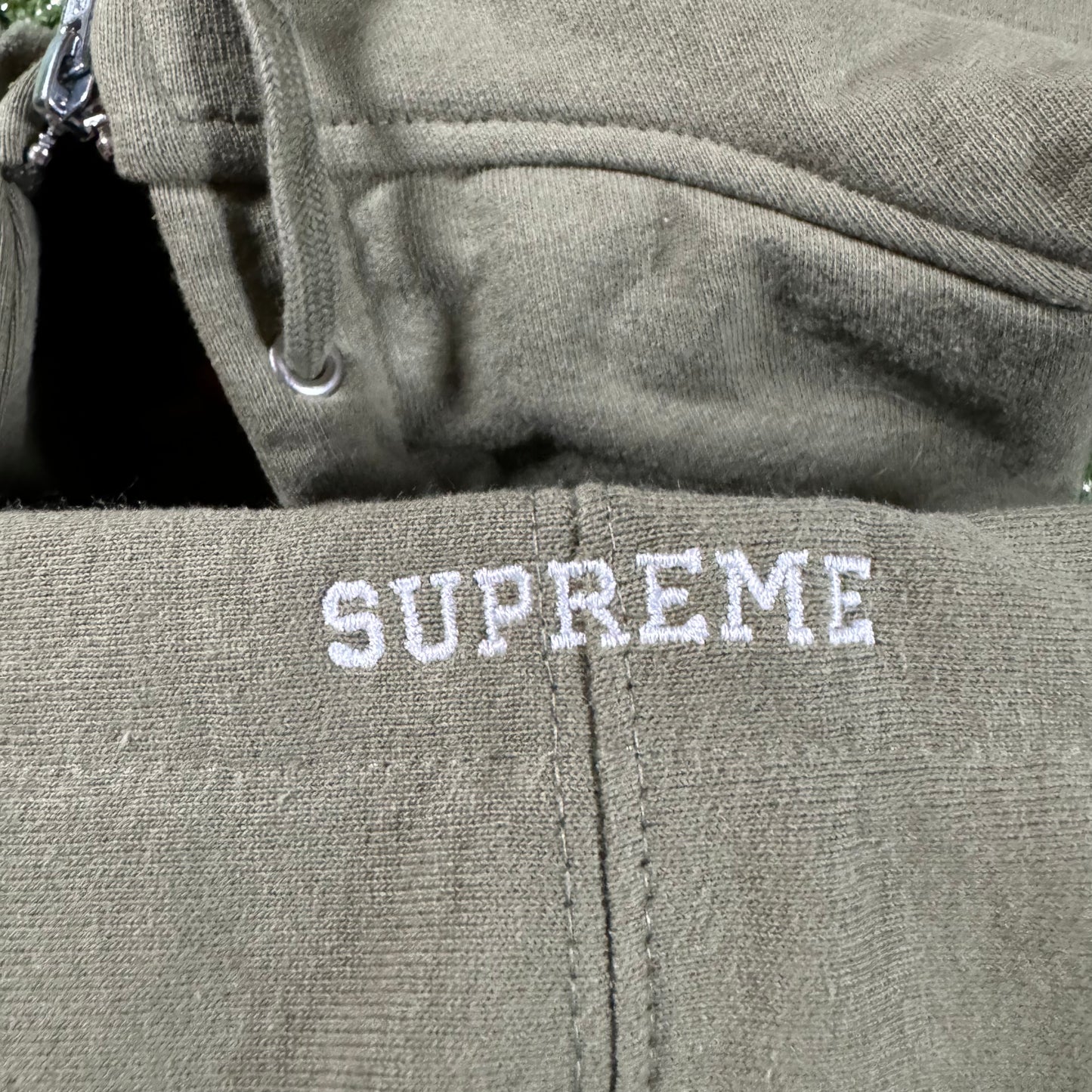 Supreme S Logo Zip Up Hooded Sweatshirt